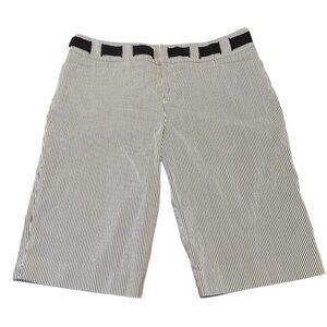 INC Seersucker Bermuda Shorts